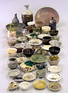 画像:刀装具と鎧の部品